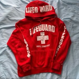 y2k vintage red hoodie